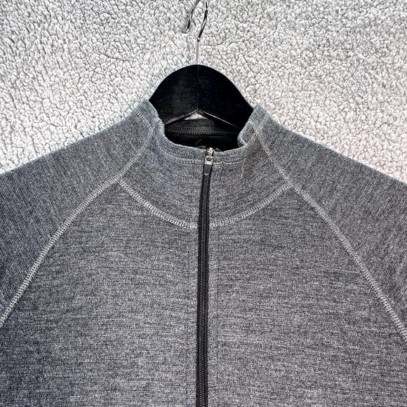 Ibex Merino Wool Men's Quarter Athletic Pullover 1/4 Zip Grey M - Picture 3 of 10